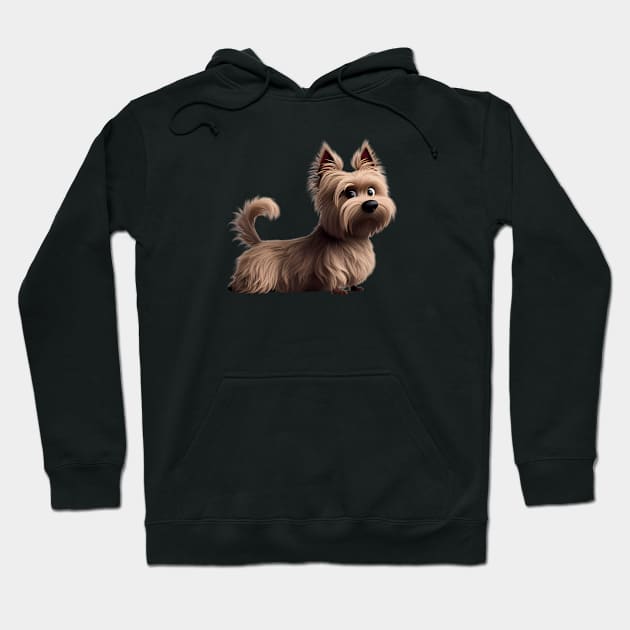 Cairn Terrier Dog Hoodie by BlackCricketdesign